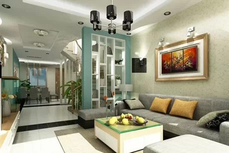 Mẫu thiết kế phòng khách đẹp nhẹ nhàng