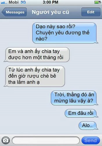 Top 10 tin nhắn siêu hài hước khiến cho nàng phải mỉm cười