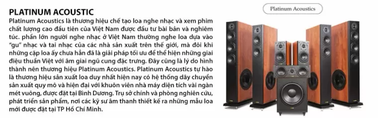 Top 6 bộ loa được đánh giá tốt nhất của hãng Platinum Acoustic
