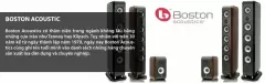 Top 6 bộ loa được đánh giá tốt nhất của hãng Boston Acoustic