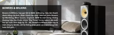 Top 6 bộ loa được đánh giá tốt nhất của hãng Bowers & Wilkins