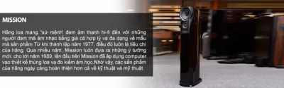 Top 6 bộ loa được đánh giá tốt nhất của hãng Mission