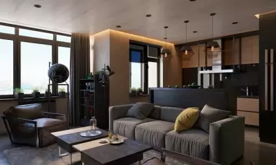Top 5 mẫu nội thất phòng khách tuyệt đẹp với gam màu tối
