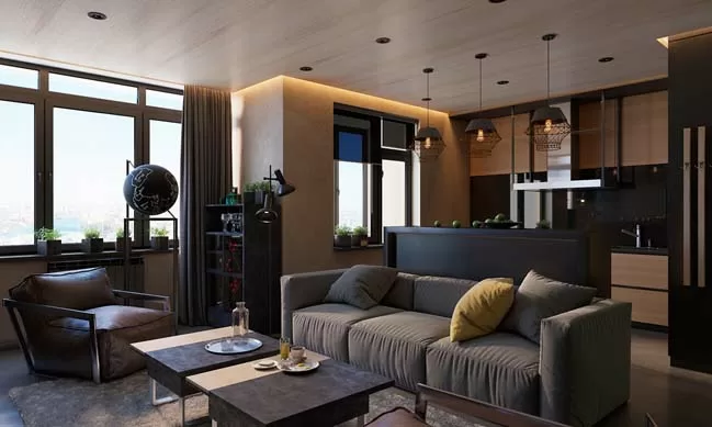 Top 5 mẫu nội thất phòng khách tuyệt đẹp với gam màu tối