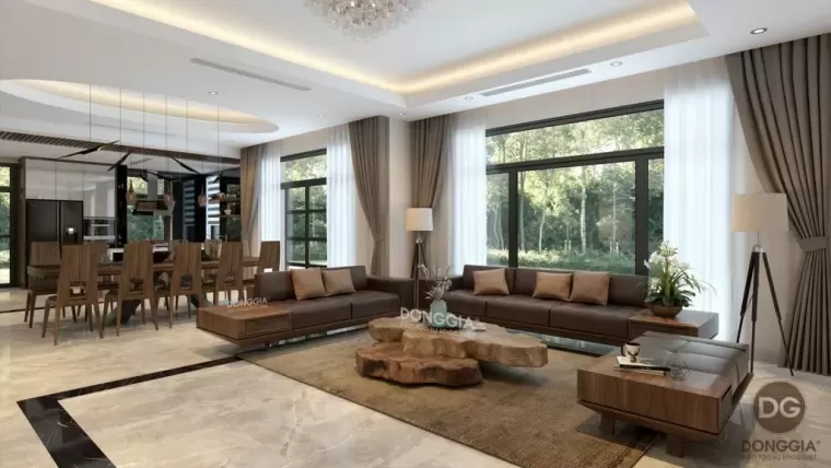 Top 5 kinh nghiệm thiết kế nội thất phòng khách biệt thự