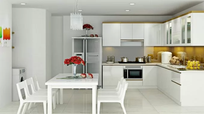 Top 6 cách bố trí nhà bếp chữ L thông minh tiện nghi